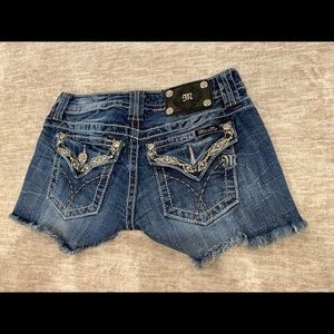 Miss Me Embellished Denim Jean Shorts size 27